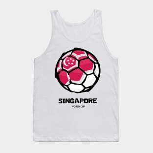 Singapore Football Country Flag Tank Top